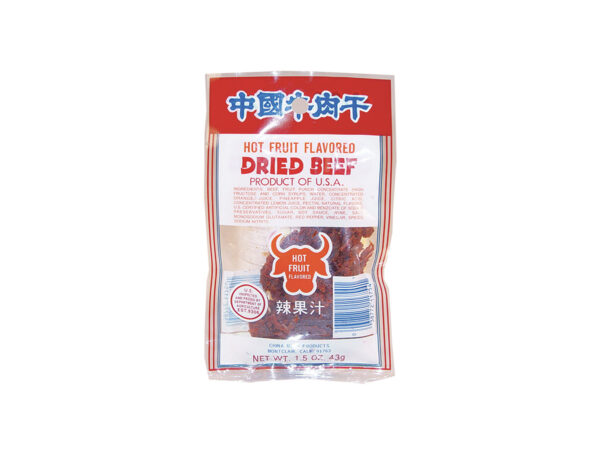 Beef Jerky Hot Fruit Flavored