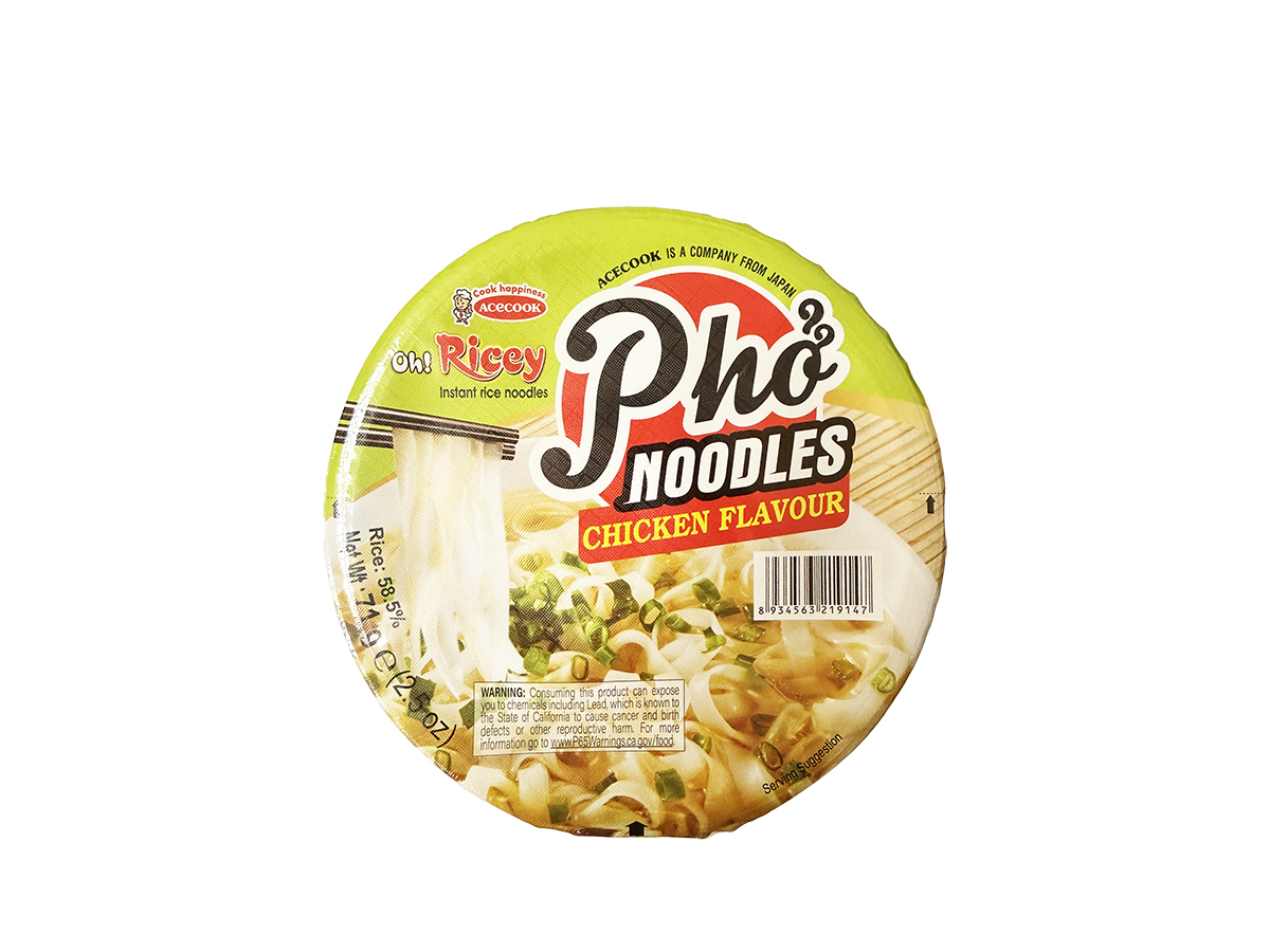 30841 - OH RICEY CHICKEN FLAVOR PHO (PHO GA) [BOWL] 6x71g (8934563219147)