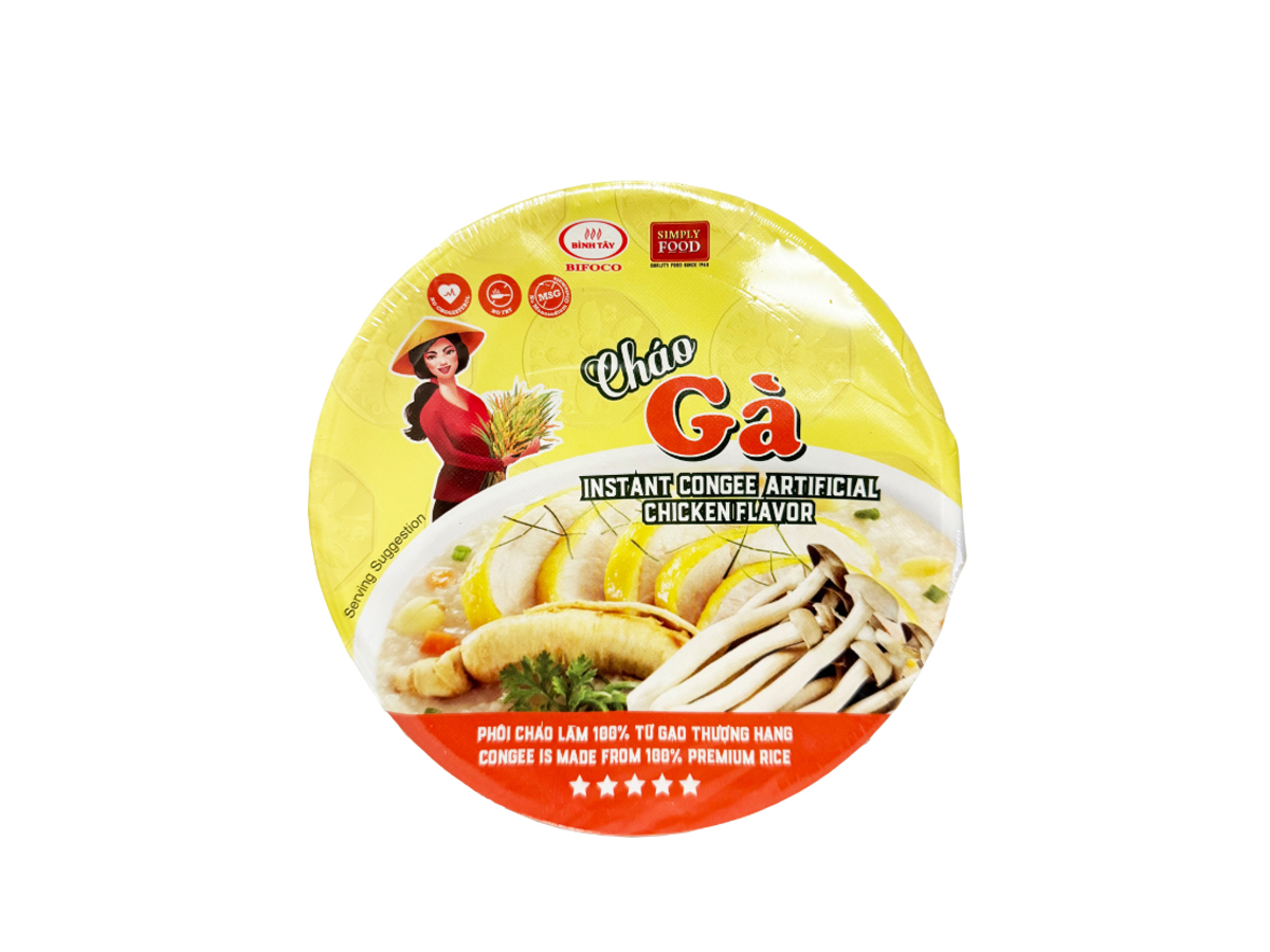 33746 - SIMPLY FOOD INSTANT CHICKEN CONGEE (CHAO GA) 9x52g (8934566000230)