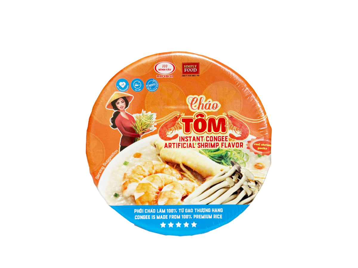 33747 - SIMPLY FOOD INSTANT SHRIMP CONGEE (CHAO TOM) 9x52g (8934566000315)