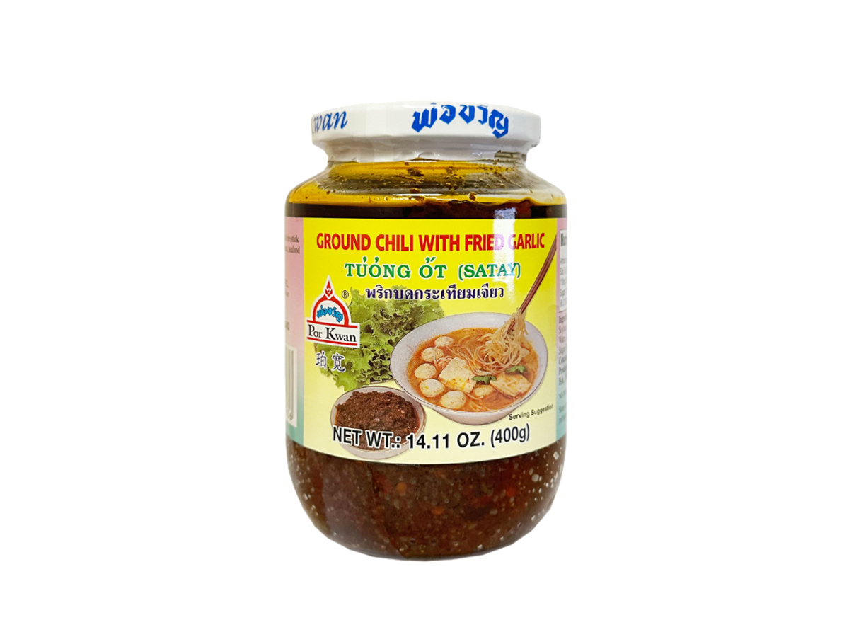 41290 - PK GROUND CHILI FRIED GARLIC [L] 24x16oz (8850643007636)