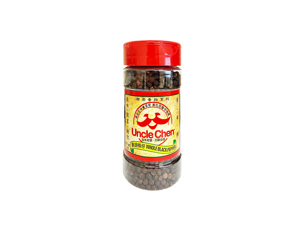 51502 - UNCLE CHEN BLACK PEPPER (WHOLE) 24x5oz (717385316045)