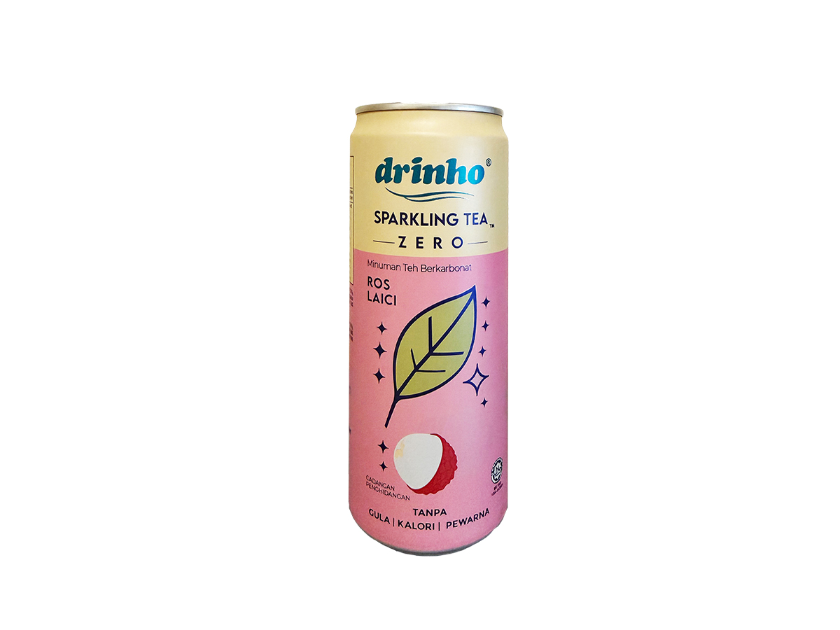60110 - DRINHO SPARKLING TEA ROSE LYCHEE 24x320ml (9556007001928)