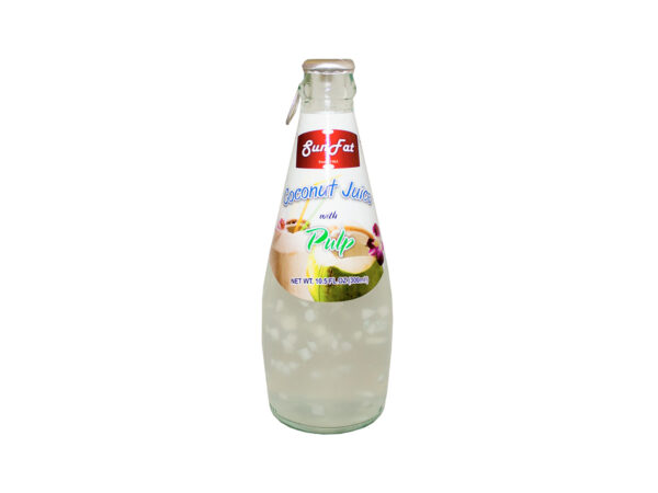 SF COCONUT JUICE W. PULP (GLASS)
