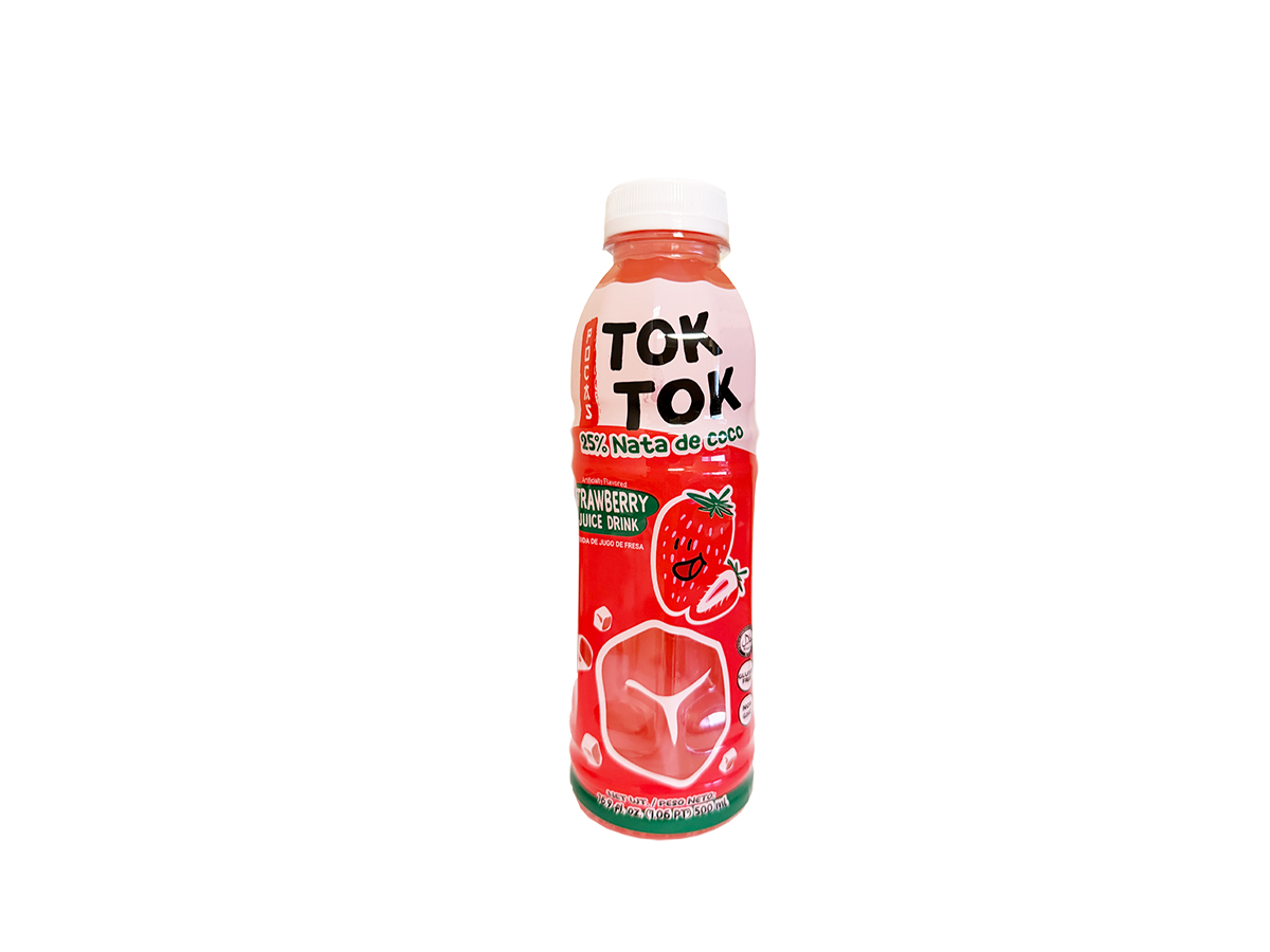 61021 - POCAS TOK TOK STRAWBERRY JUICE NATA DE COCO [S] 12x16
