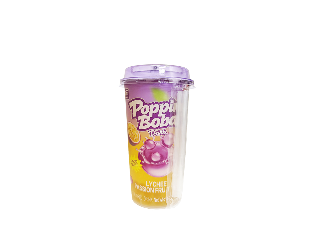 61067 - FORTUNE POPPING BOBA DRINK (LYCHEE PASSIONFRUIT) 15x420ml (FQB003) (6978186303014)