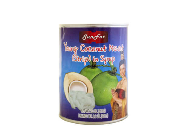Sf Young Coconut Meat In Syrup (Strip)