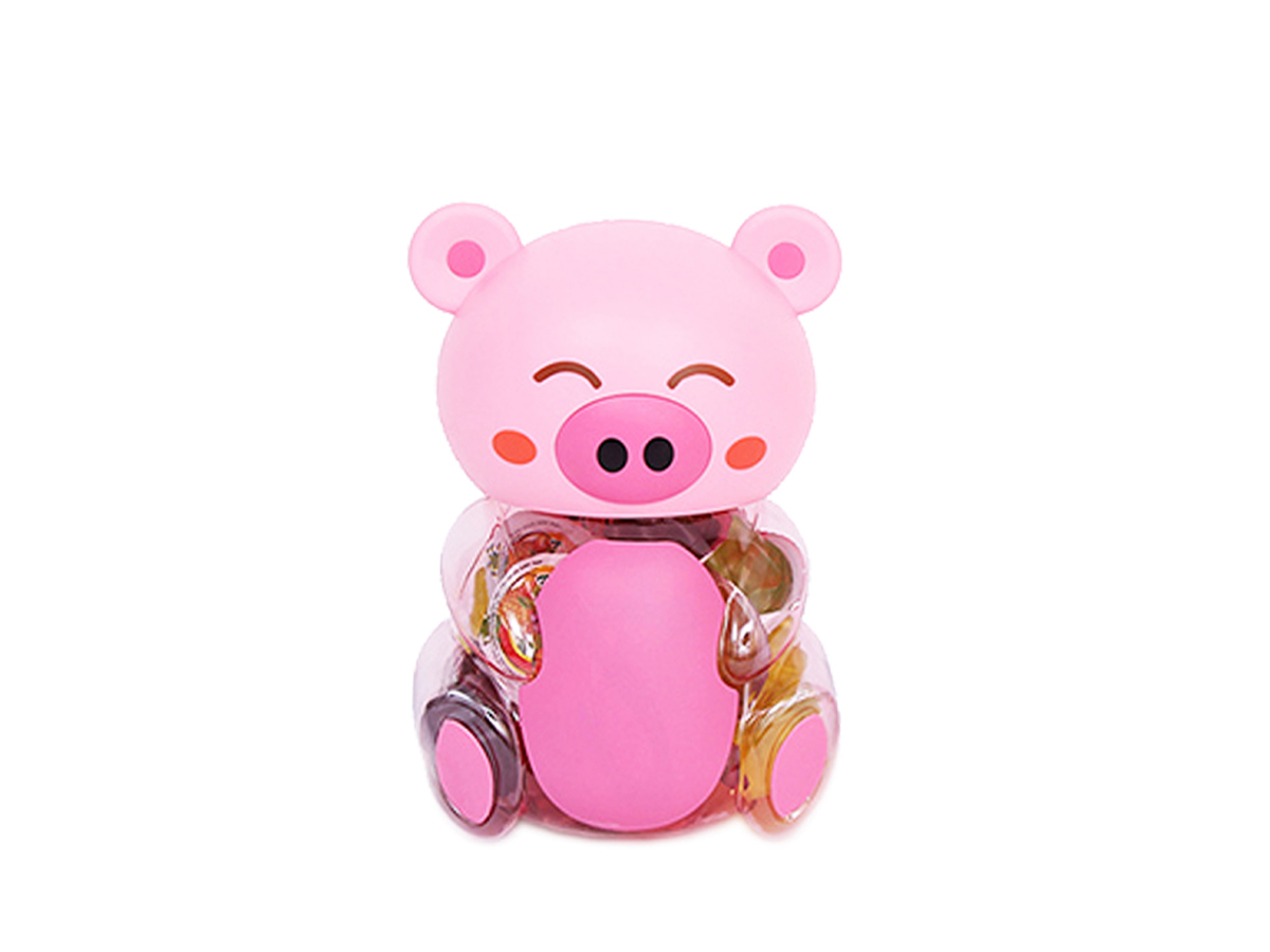 70006 - JUICY CHEW JELLY PIG JAR 6x26oz (086547508841)