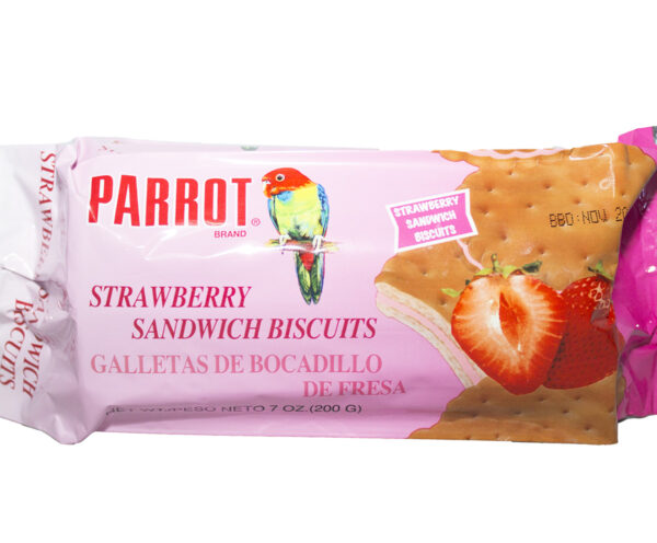 Parrot Strawberry Sandwich Biscuit