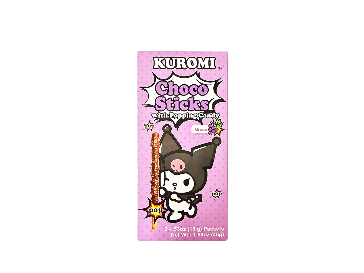 72140 - KUROMI CHOCO STICKS GRAPE FLAVOR 4x8x1