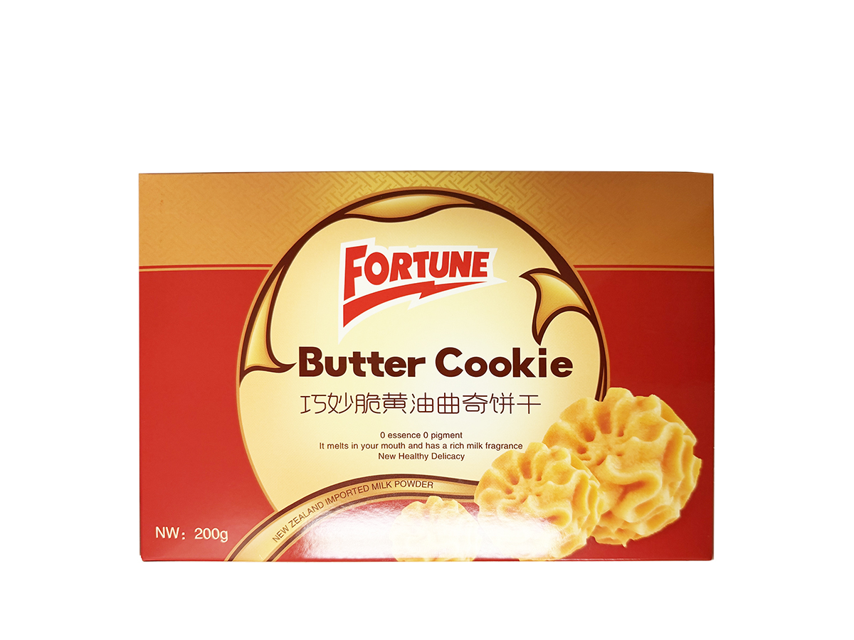 75090 - FORTUNE BUTTER COOKIES 12x200g (FLS201) (6978186302116)