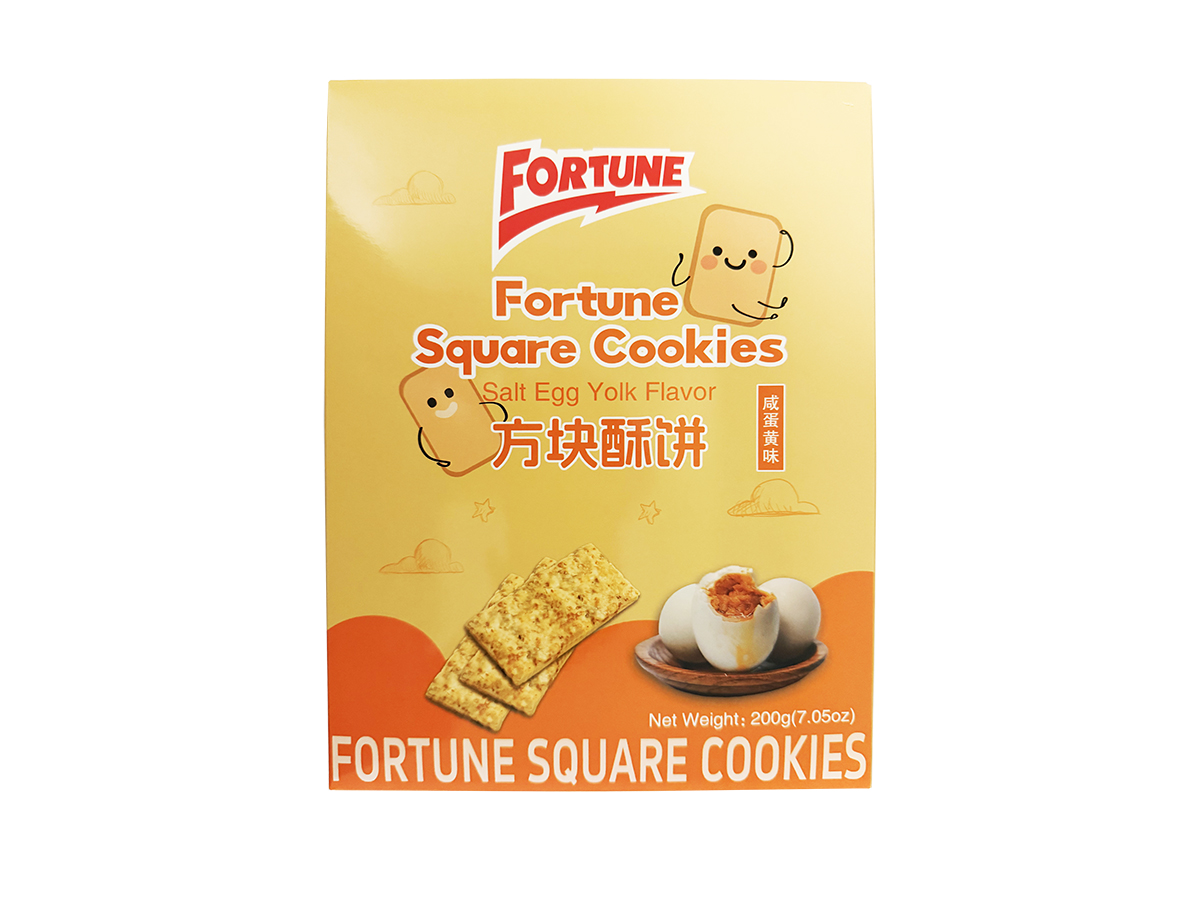 75095 - FORTUNE SQUARE COOKIES (SALT EGG YOLK) 12x200g (FLX 002) (6978186300198)
