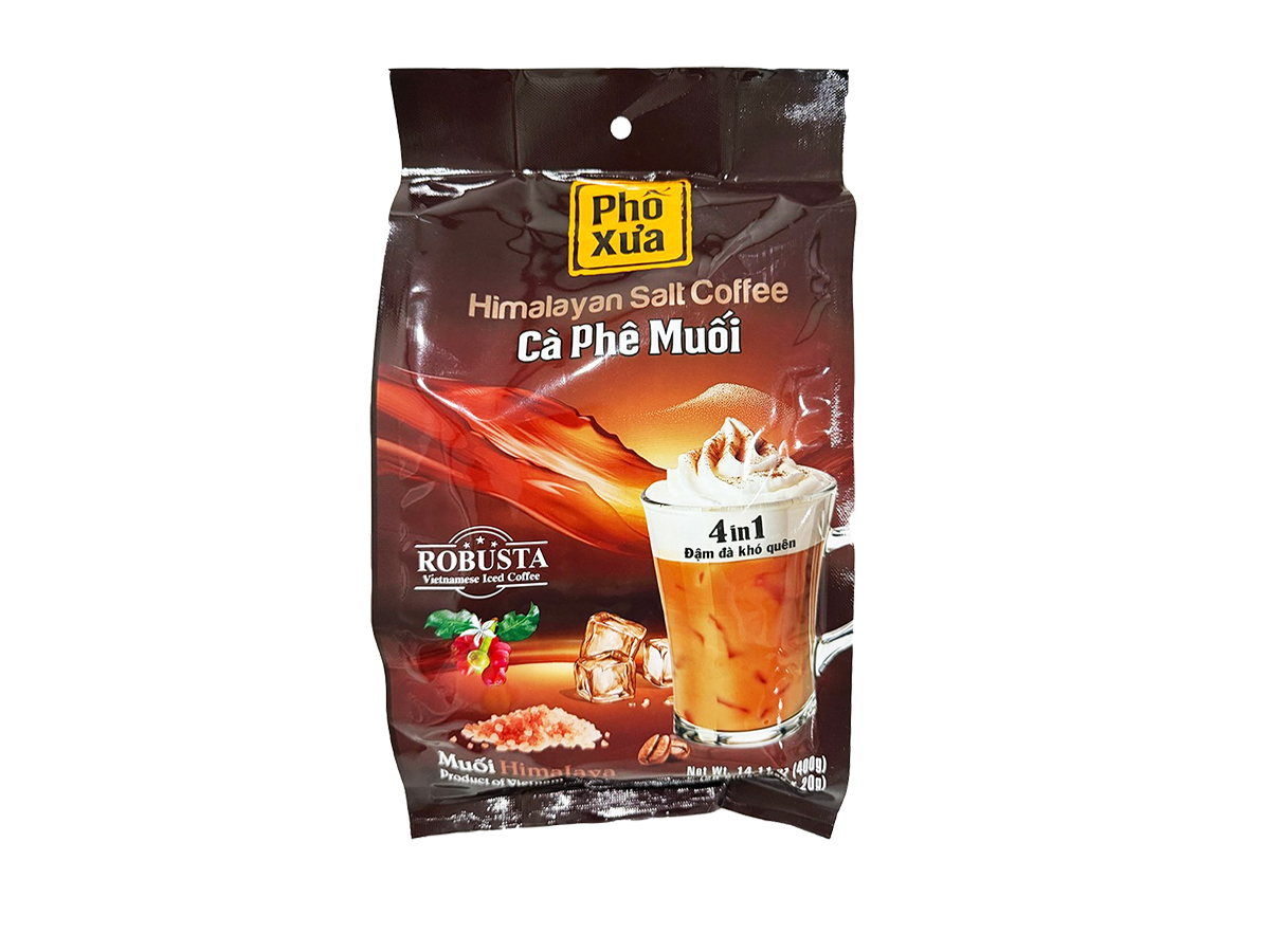 80730 - PHO XUA HIMALAYAN SALT COFFEE (CAFE MUOI) 4IN1 20bgx20x20g (8936240140034)