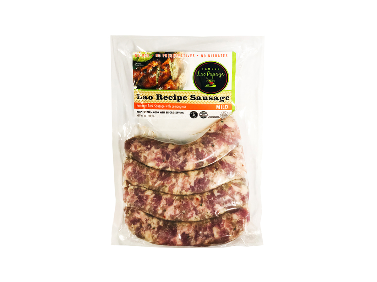 85810 - FZ FLP PORK SAUSAGE WITH LEMONGRASS 12x16oz 712038741021