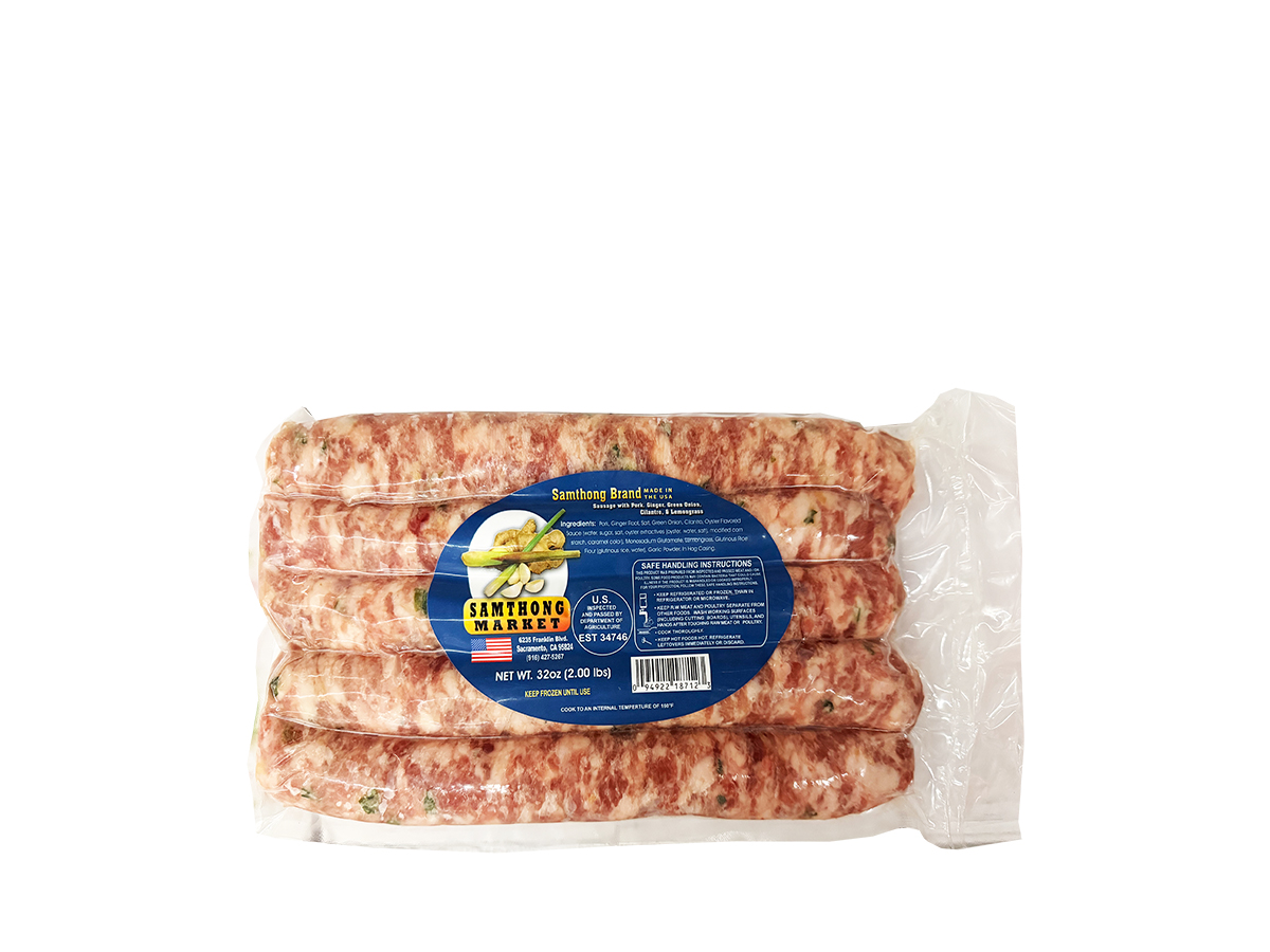 85813 - SAMTHONG SAUSAGE ORIGINAL 12x32oz (094922187123)