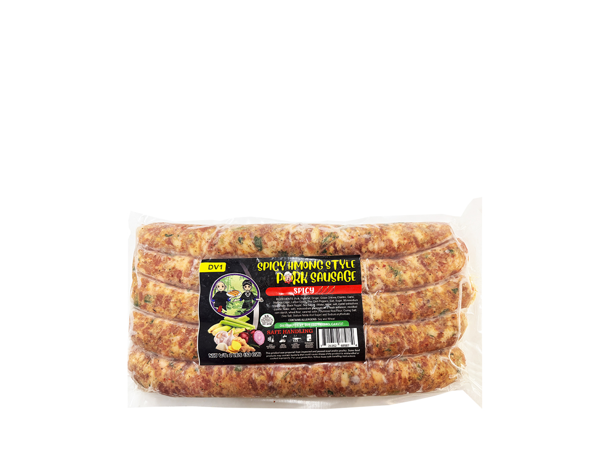 85816 - DV1 HMONG SAUSAGE SPICY 18x32oz (721352685874)