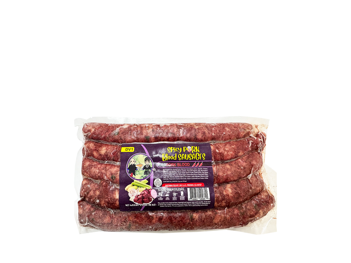 85819 - DV1 HMONG SAUSAGE PORK BLOOD 18x32oz (760851492811)