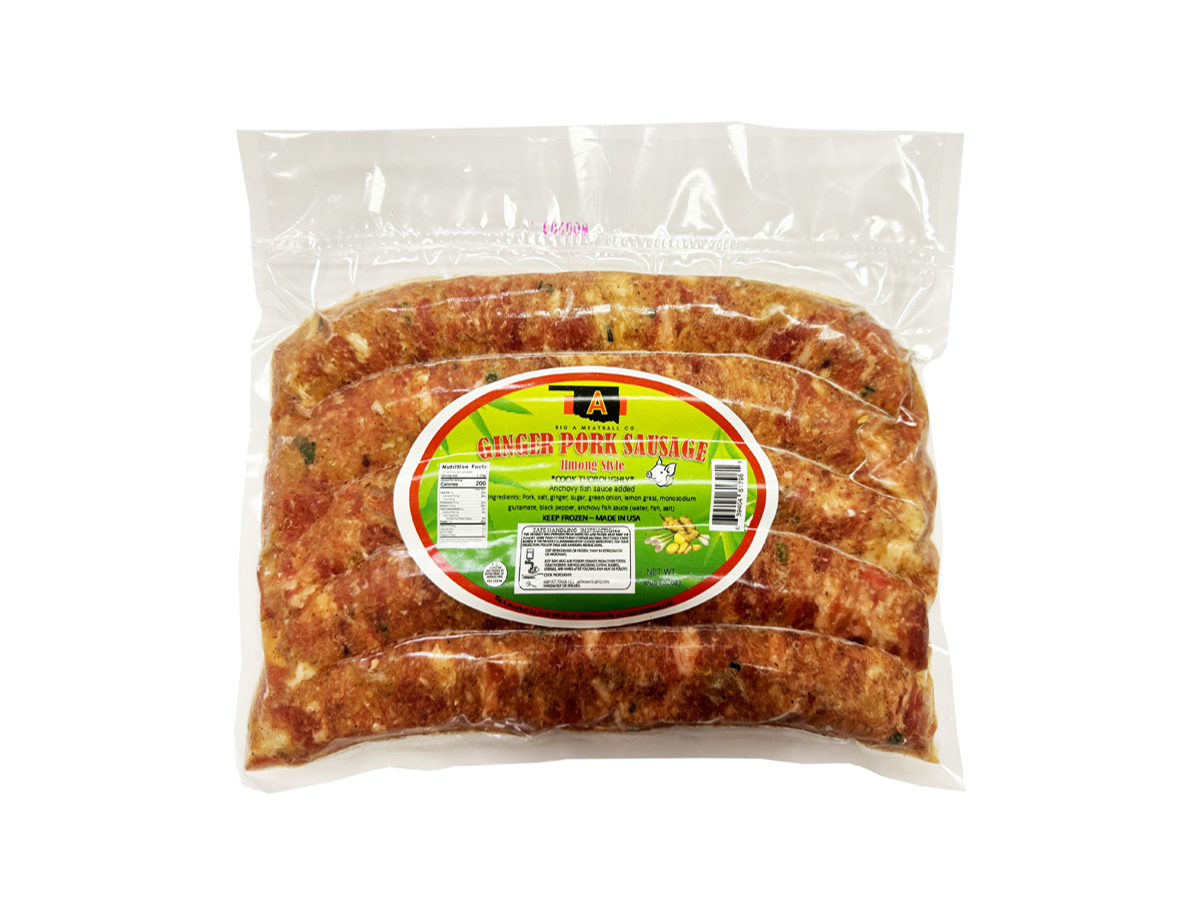 85832 - FZ BIG A (GINGER) HMONG PORK SAUSAGE 10x2lbs (639404617981)