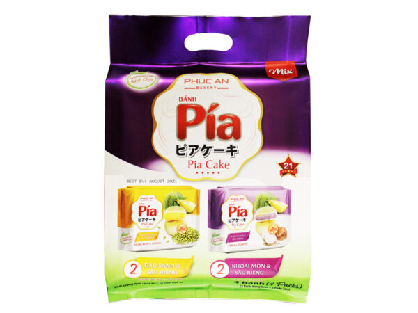 #21 Pia Cake Mung Bean Durian & Taro Durian
