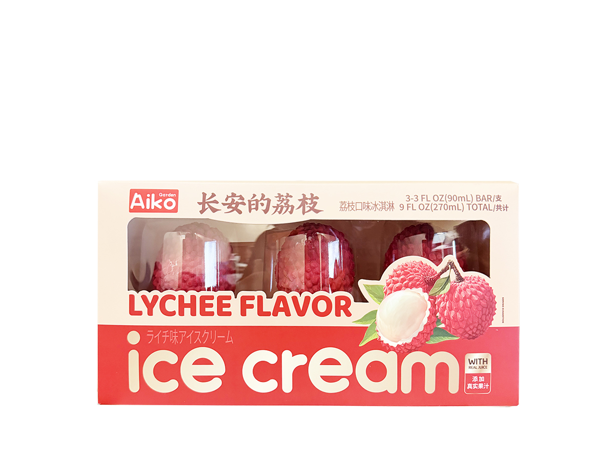 86395 - FZ AIKO LYCHEE FLAVORED ICE CREAM 8x3x68g (6974320513301)