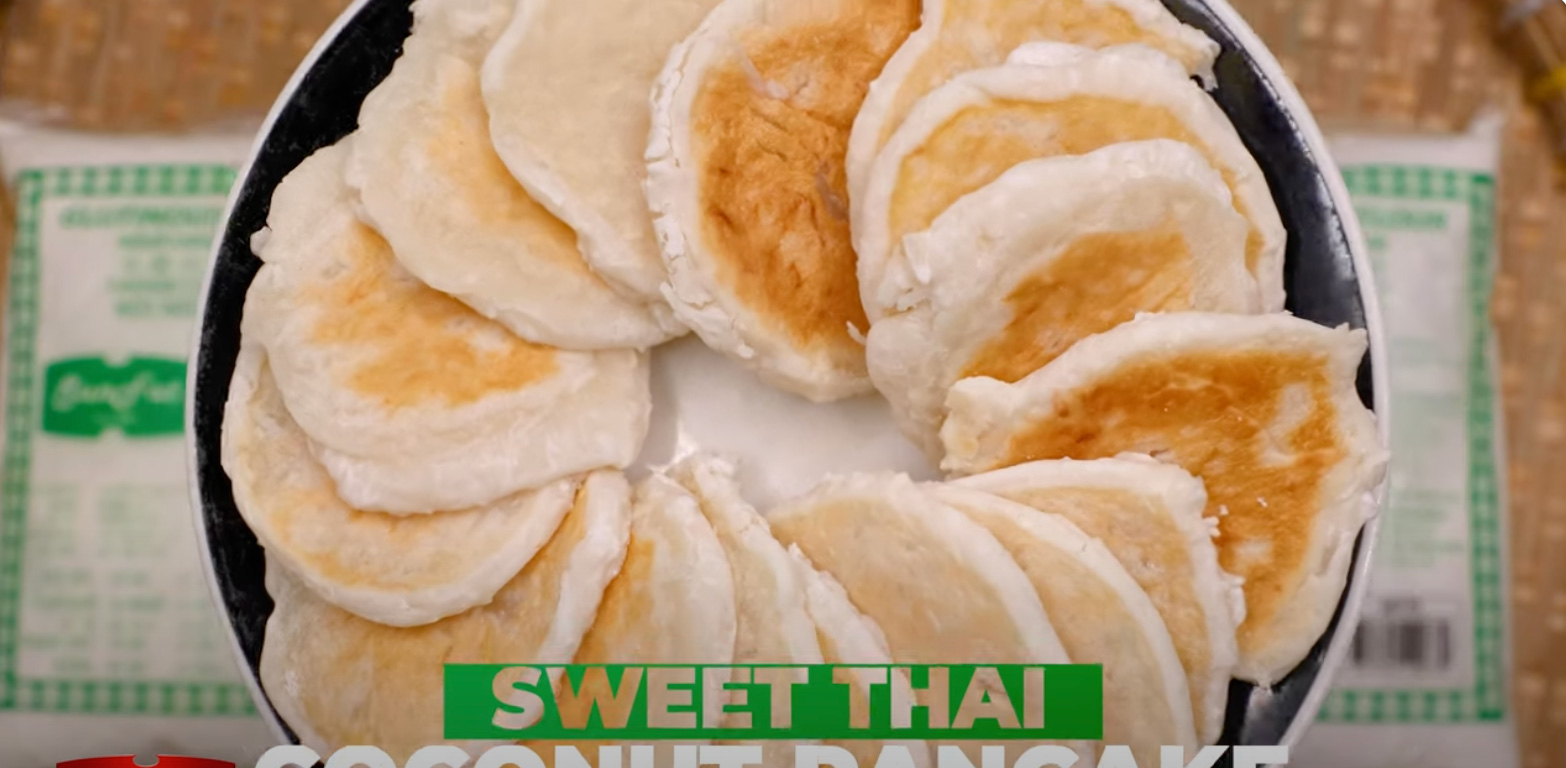 Thai Coconut Pancake made with Sunfat Glutinous Rice Flour Grade A