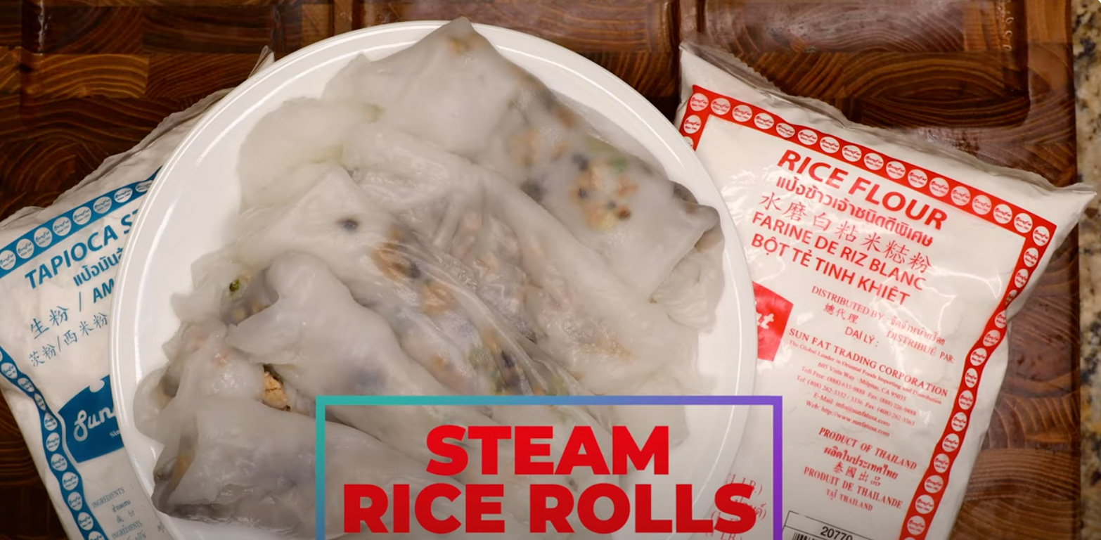 Steam Rice Roll with Sunfat Rice Flour Grade A