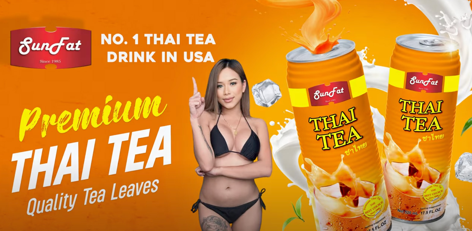 Sun Fat Premium Thai Tea - Model Alyssa